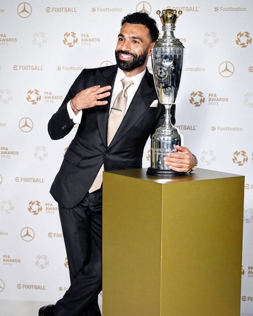 Mo Salah wins PFA Player of the Year 2025