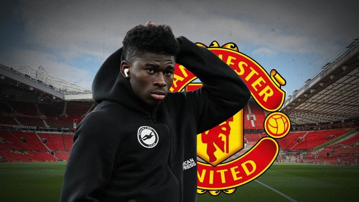 Man Utd Transfer News Today_ Baleba update issued as star CONFIRMS offer Carlos Baleba linked with Manchester United midfield plans