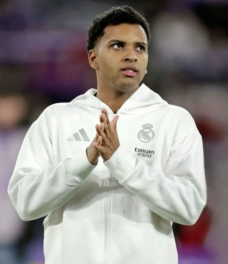 Rodrygo(2) Rodrygo celebrating a goal for Real Madrid amid Arsenal transfer interest