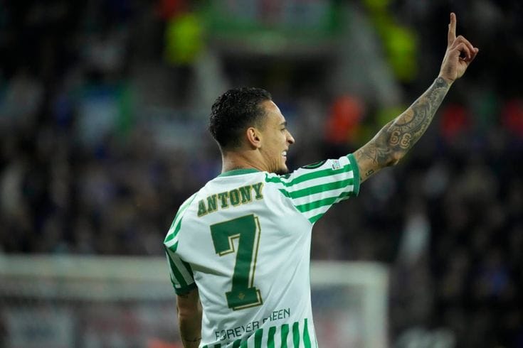 Antony completes €25m transfer from Manchester United to Real Betis