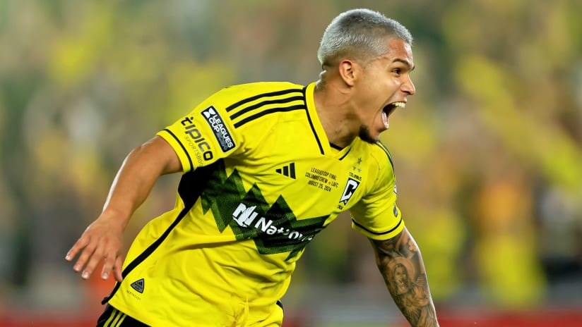 Cucho Hernández Celebrating moment